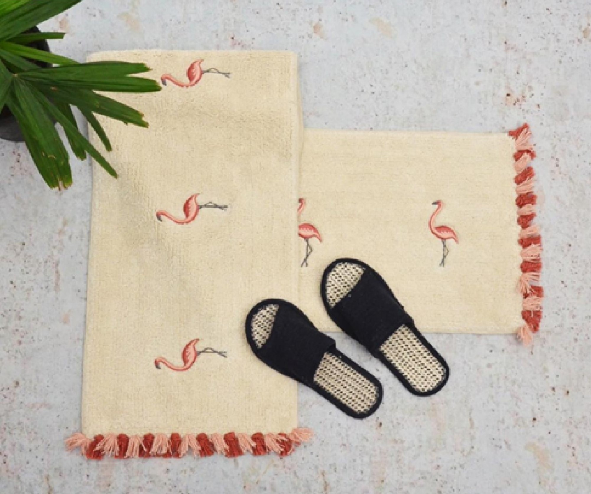 EMBROIDERED BATHMATS